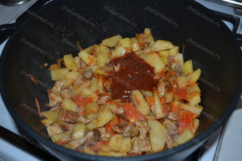 Рёбрышки с картошкой в казане