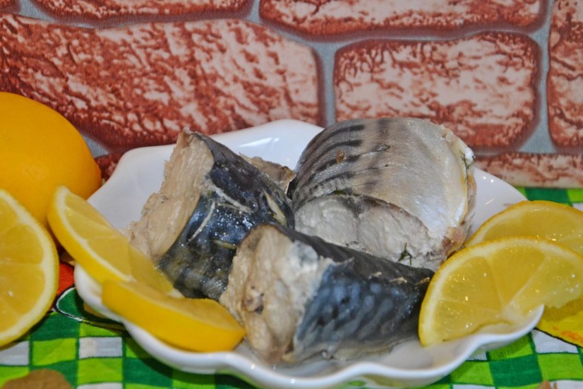 Рыба скумбрия запеченная