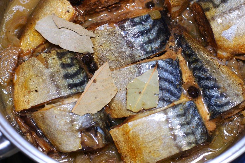 Потрясающая соленая скумбрия.