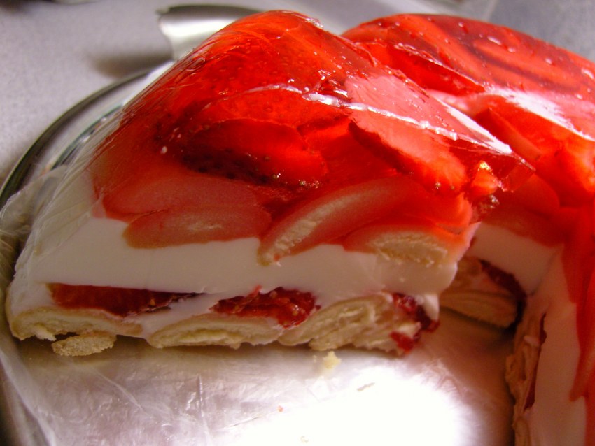 ЖЕЛЕЙНЫЙ торт с клубникой