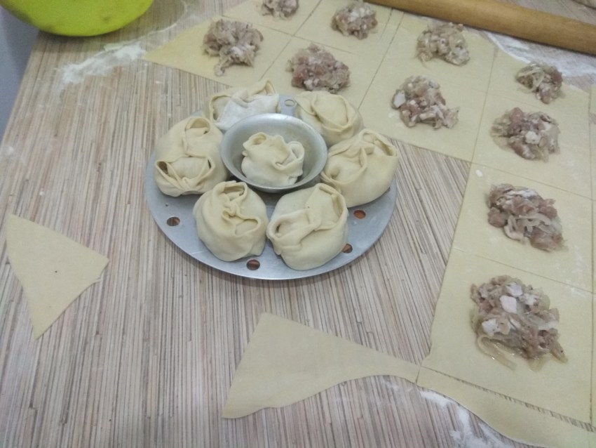 Манты форма лепки