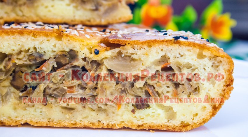 Пирог с картофельным пюре