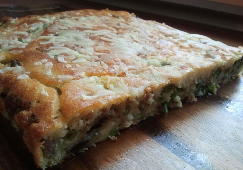 Заливной пирог с мясом
