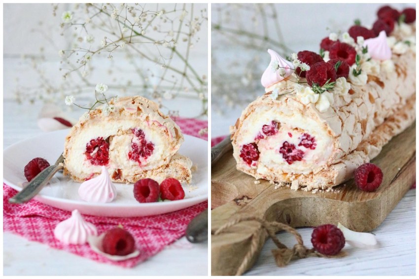 Меренговый рулет с маскарпоне