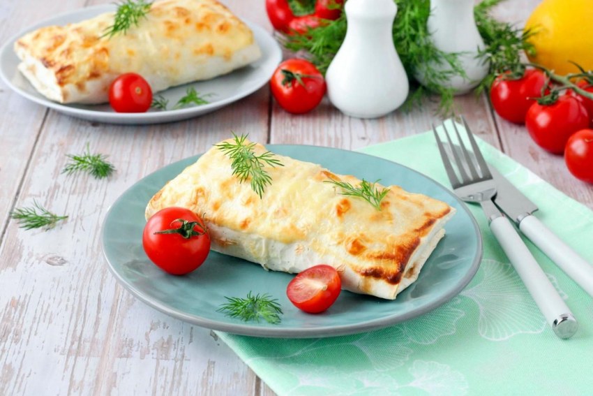 Завтрак из авокадо и лаваша