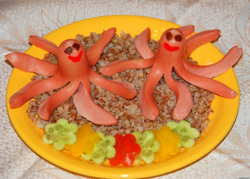 Макароны с сосисками