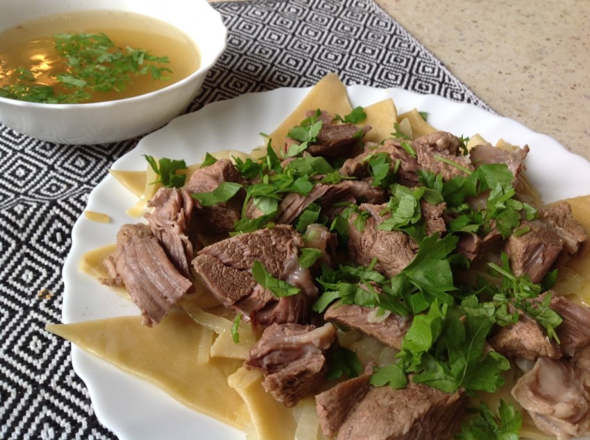Башкирская кухня бешбармак