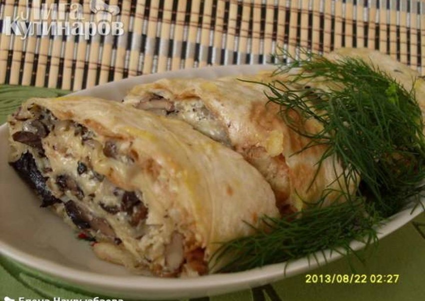 Лаваш с зеленью