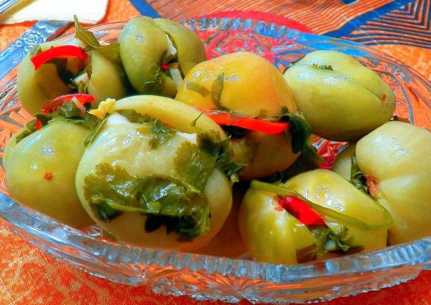 Корейские малосольные помидоры