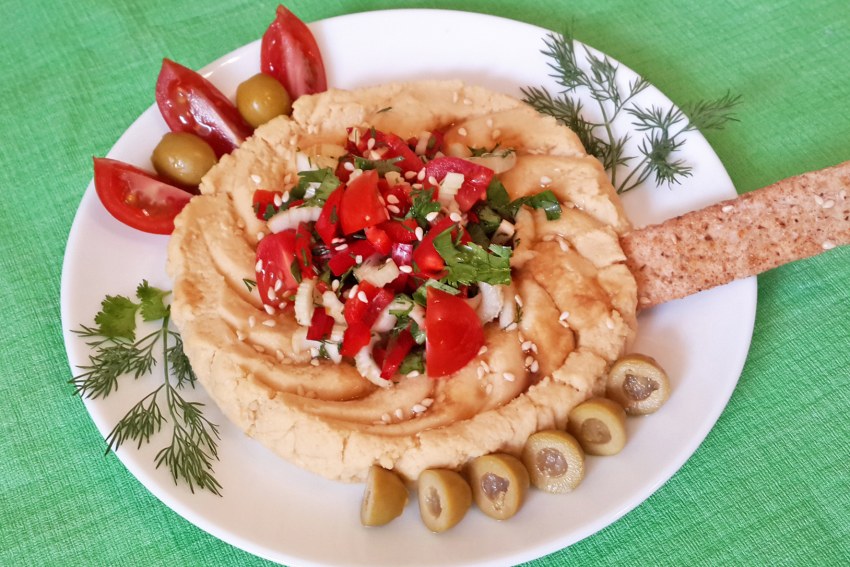 Чипсы с хумусом