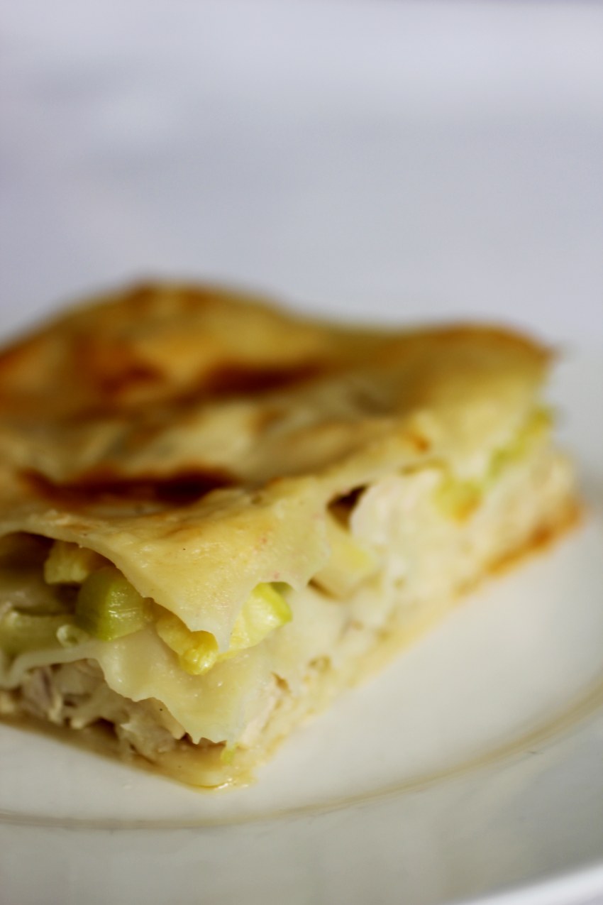 Кабачковая лазанья с шампиньонами