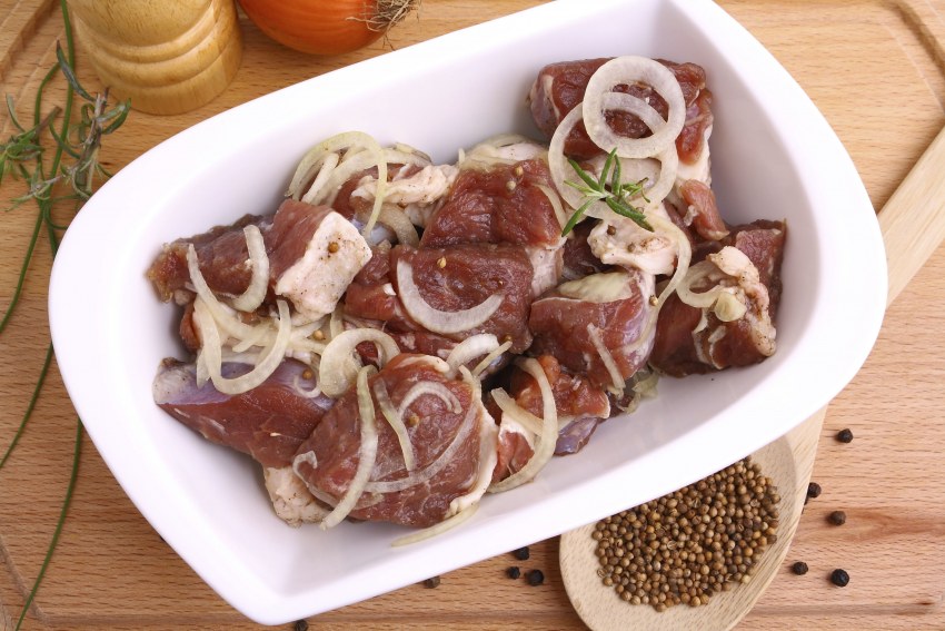 Шашлык с луком