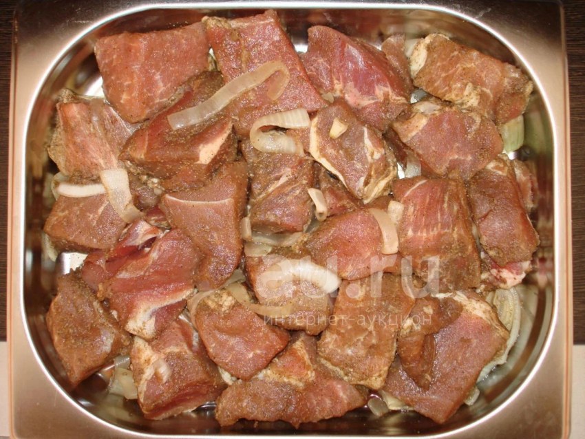 Мясо в маринаде для шашлыка