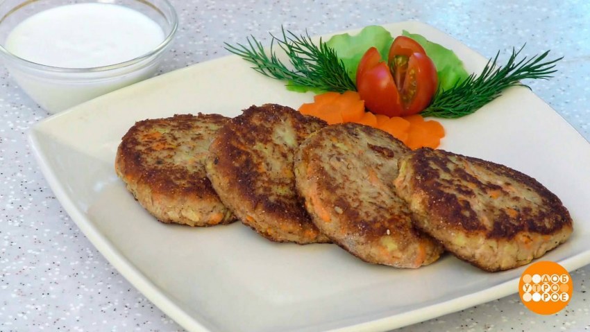 Котлета Рыбная на тарелке