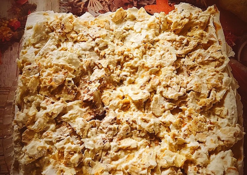Конвертики из лаваша с творогом