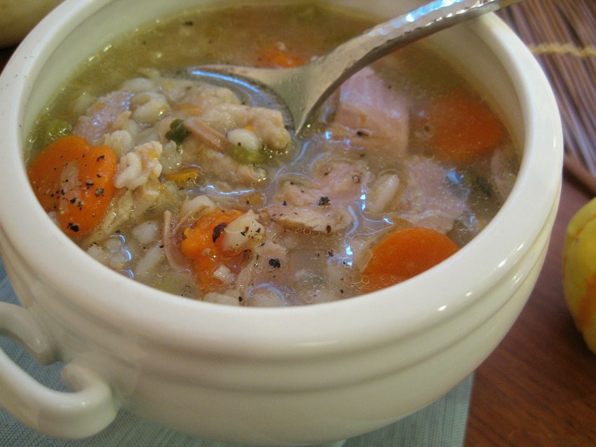 Куриный суп с перловкой