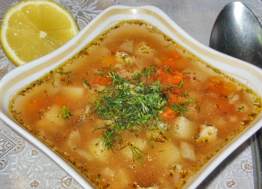 Перловый суп рассольник
