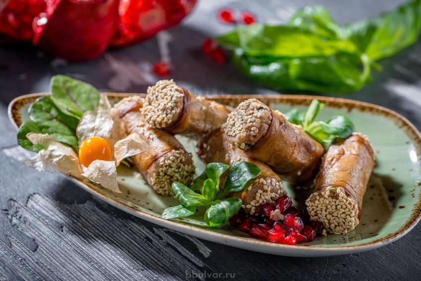 Горячие закуски подача