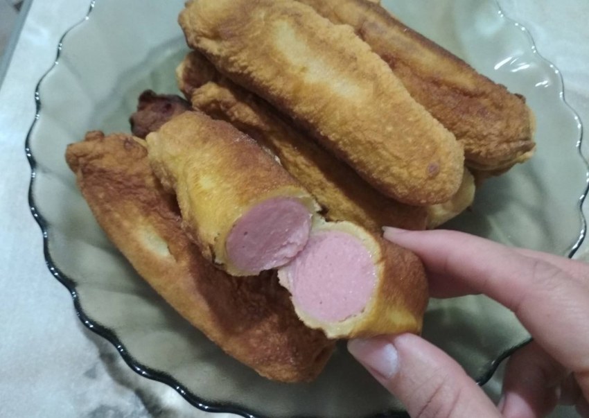 Сосиски жареные в кляре