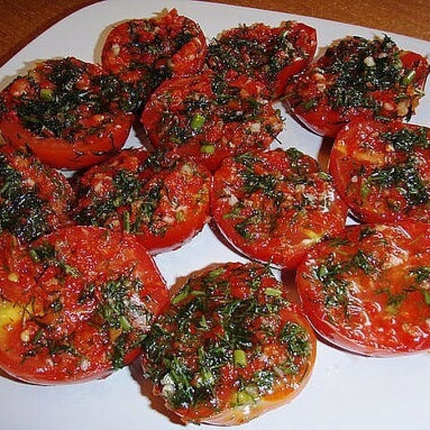 Закуска из кабачков и помидоров