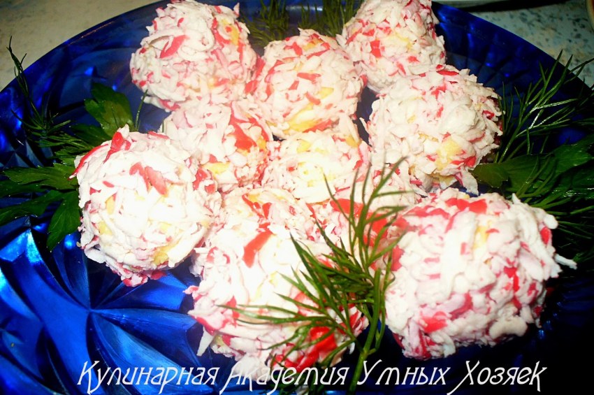 Салат Рафаэлло с ветчиной