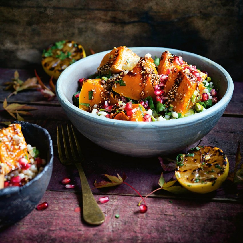 Салат с кускусом и тыквой