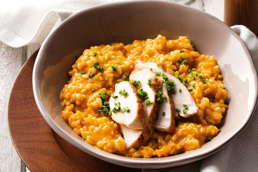 Киноа с печеными овощами