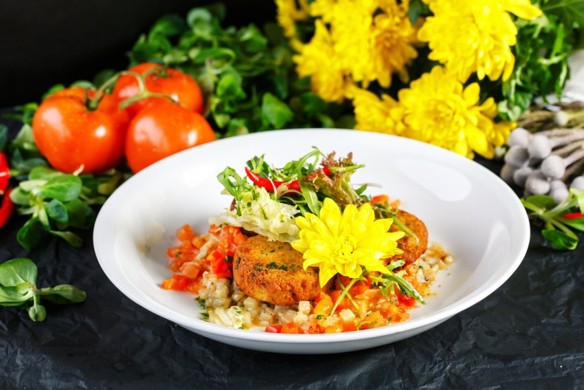 Кускус с печеными овощами...