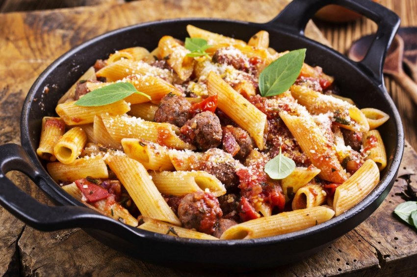 Макароны по флотски с куриным фаршем