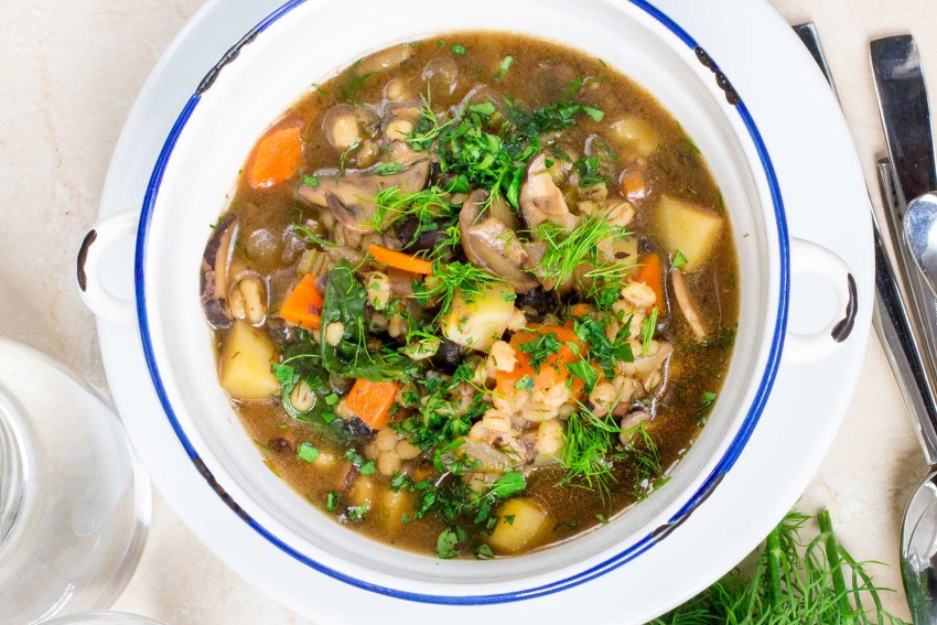Монастырская кухня грибной суп