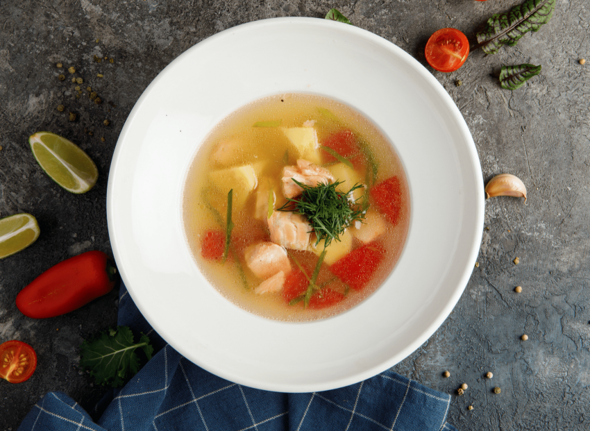 Рыбный суп с рисом