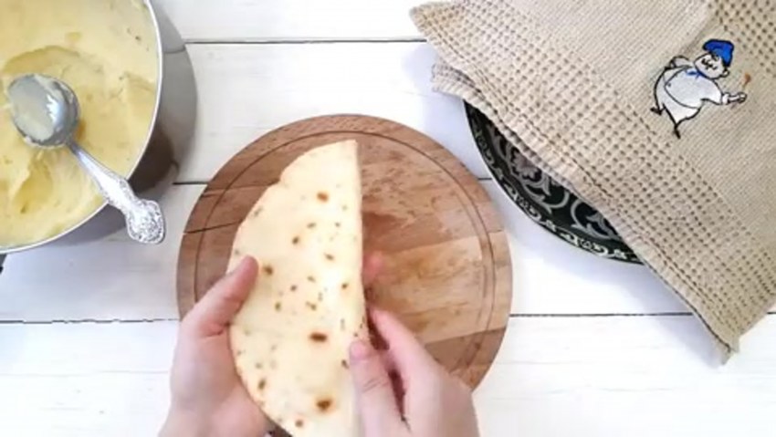 Кыстыбый с картошкой Татарская кухня