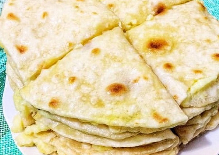 Тесто для кыстыбый с картошкой