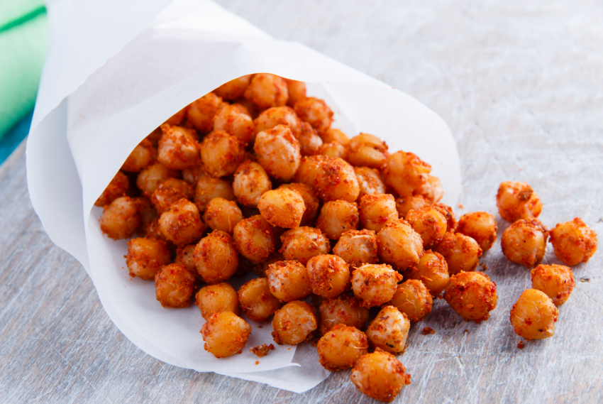 Нут с баклажанами и курицей