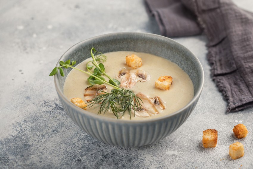 Крем суп с шампиньонами