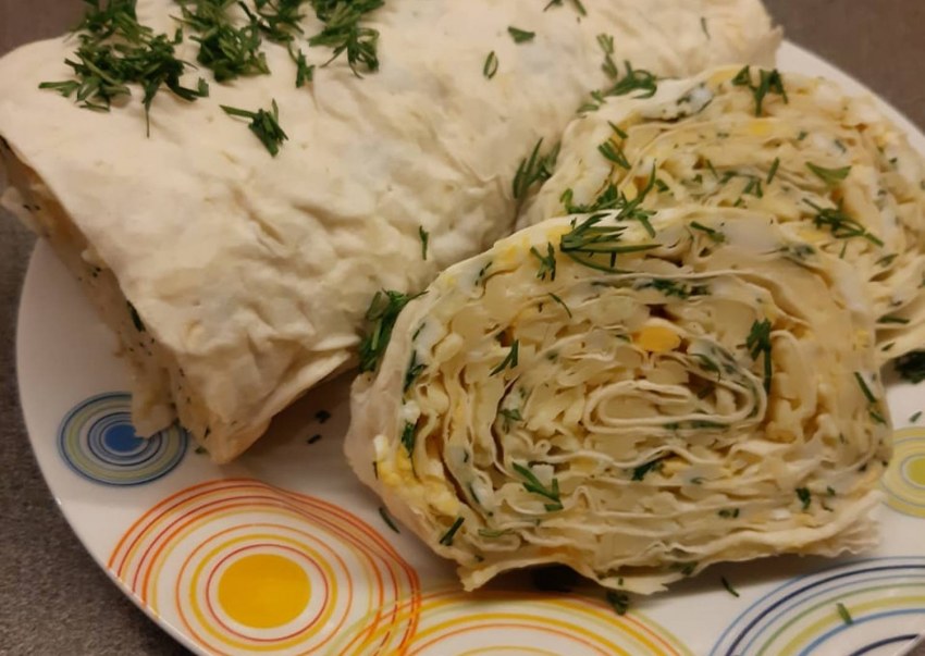 Лаваш с плавленным сыром