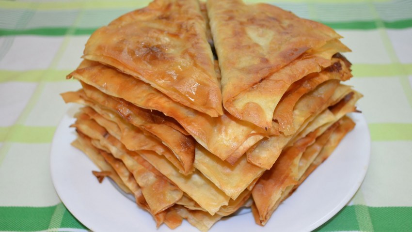 Самса из лаваша с фаршем в духовке