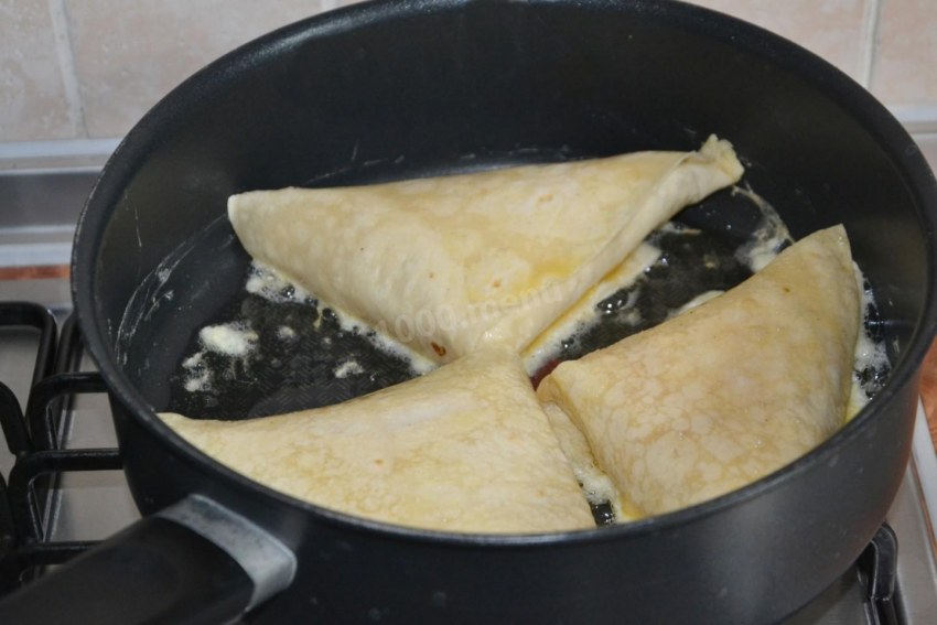 Лавашные конвертики с ветчиной и сыром