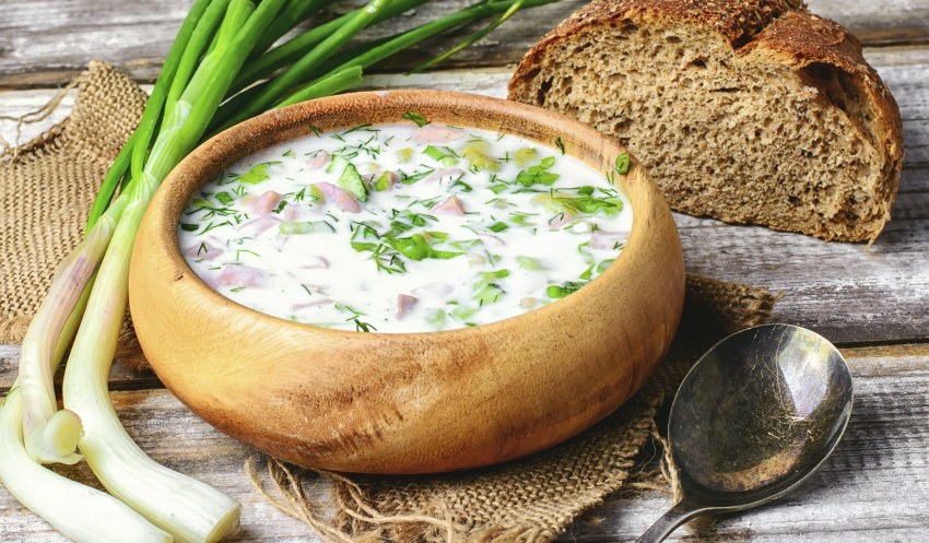 Окрошка деревенская