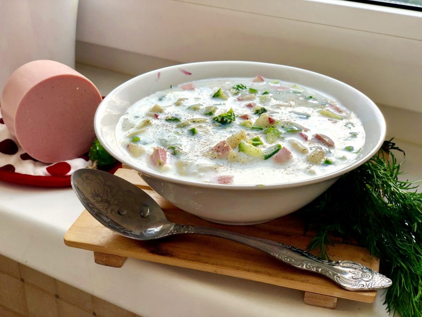 Окрошка на минеральной воде