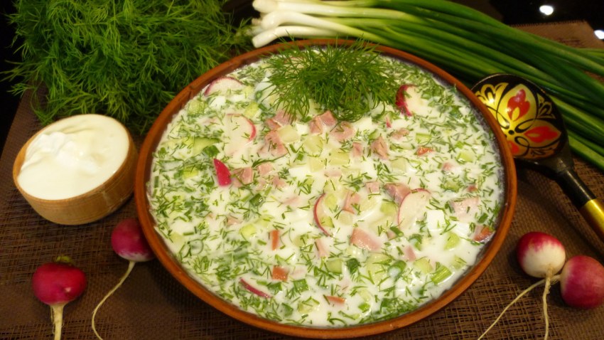 Окрошка на минералке