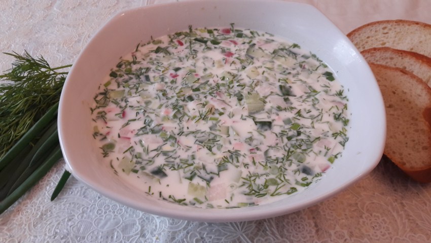 Окрошка с майонезом