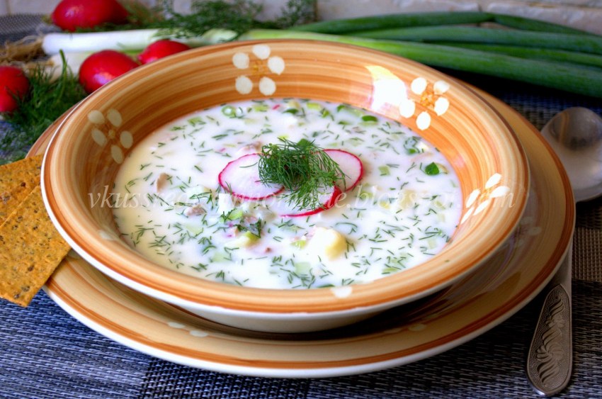 Окрошка на минералке