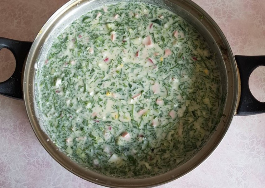 Вкусная окрошка