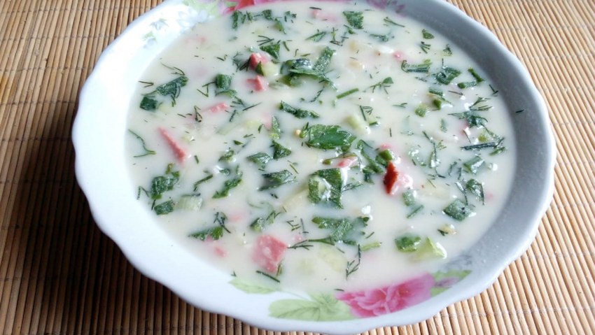 Окрошка на минералке
