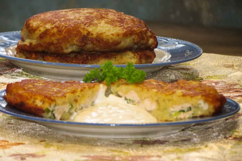 Драники картофельные с грибами