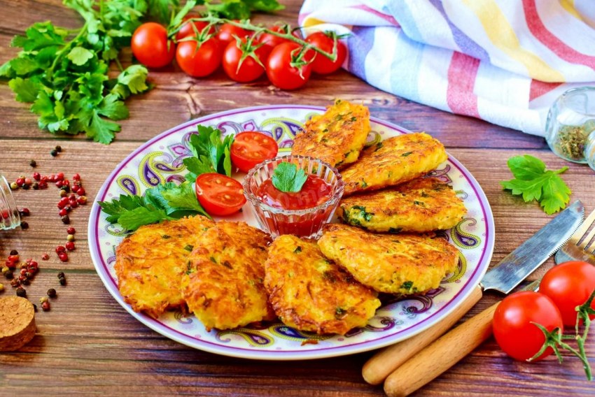 Белорусские деруны с фаршем
