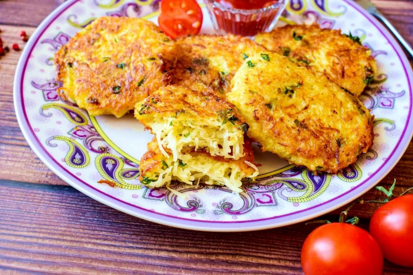 Драники картофельные с ветчиной
