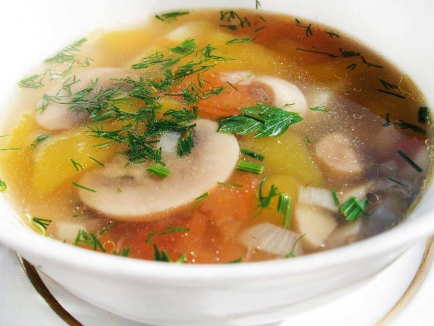Монастырская кухня грибной суп