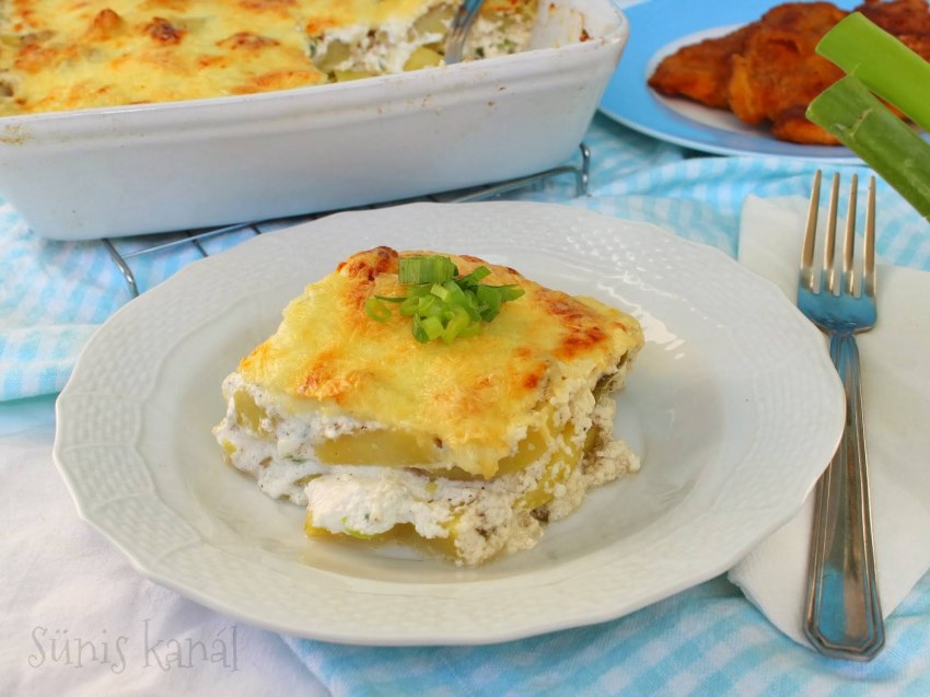 Рыбная запеканка с овощами